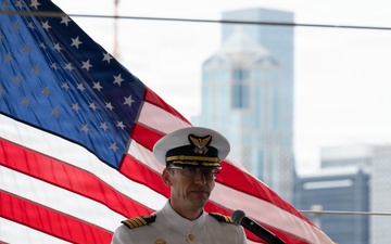 USCGC Polar Star holds a change-of-command ceremony