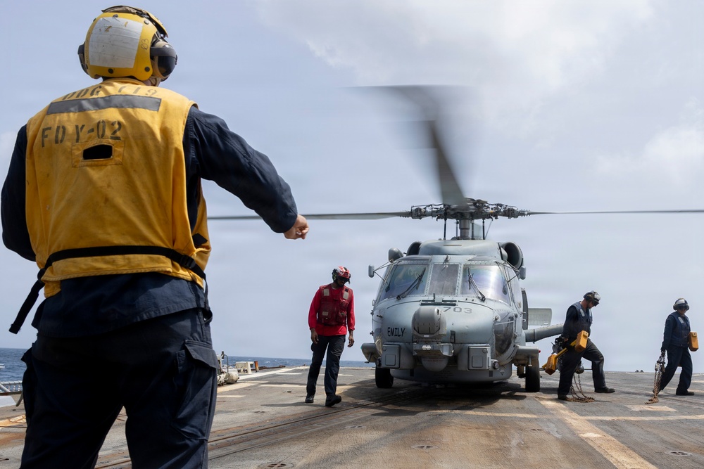 Delbert D. Black Conducts Flight Operations