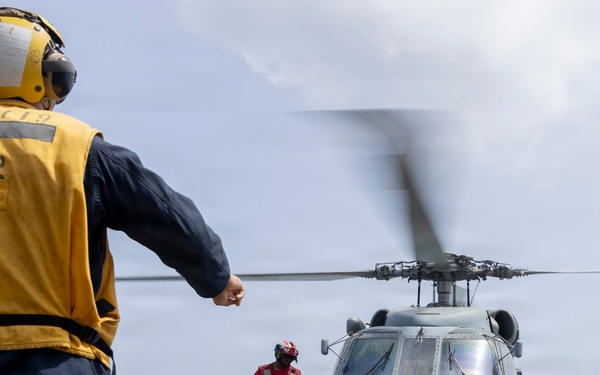 Delbert D. Black Conducts Flight Operations