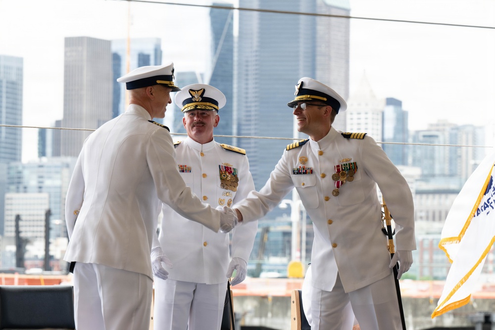 USCGC Polar Star holds a change-of-command ceremony