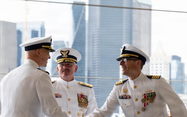 USCGC Polar Star holds a change-of-command ceremony