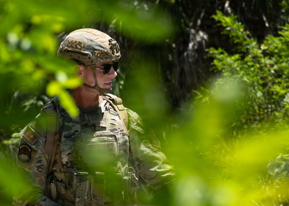 Detection in Action: 6th EOD and SFS K-9 team up for explosive detection