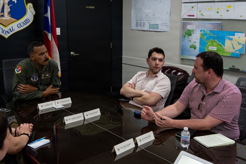 Congressional Staffers Visit 156th Wing