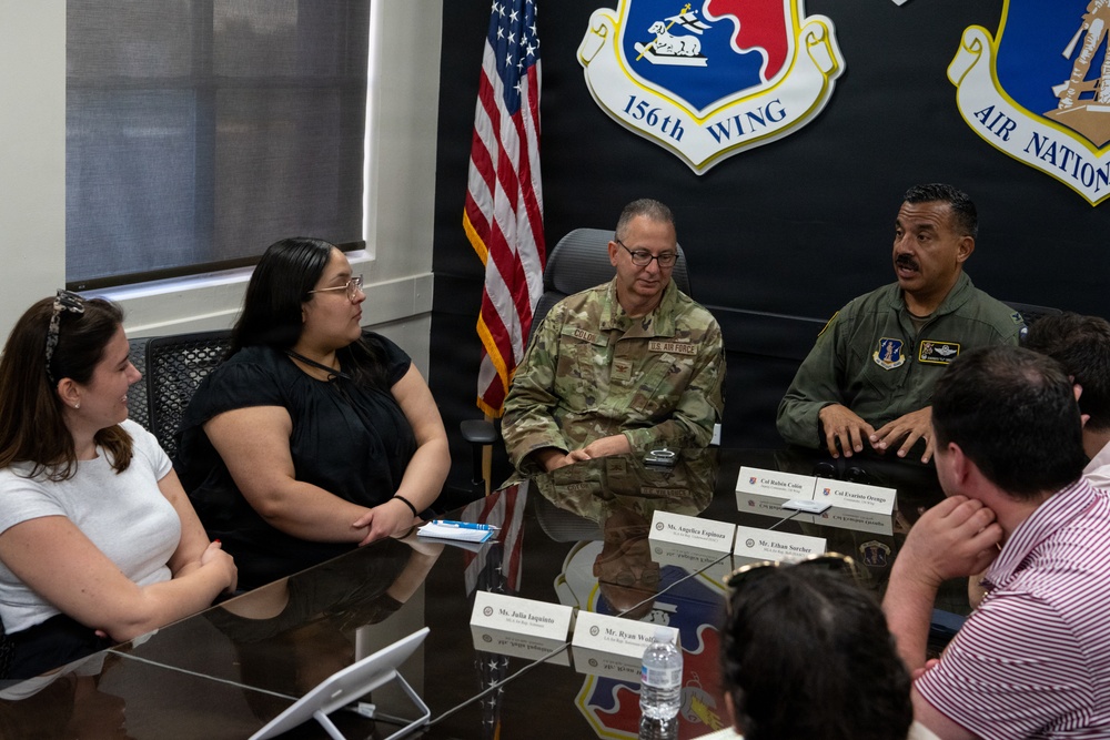 Congressional Staffers Visit 156th Wing