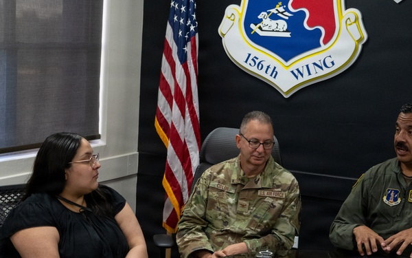 Congressional Staffers Visit 156th Wing