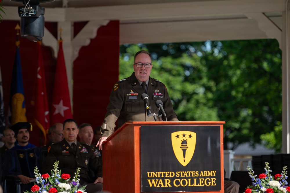 Lt. Gen. James P. Isenhower III addresses U.S. Army War College Resident Class of 2026 graduation