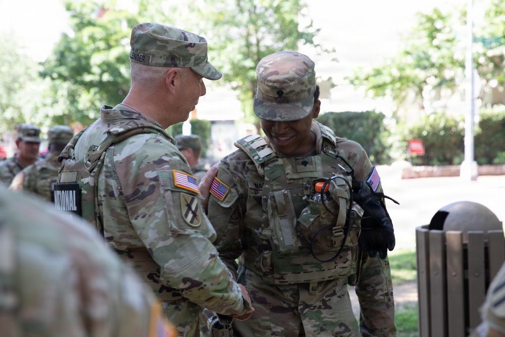 JTF-DC receives visit from Georgia Commanding General