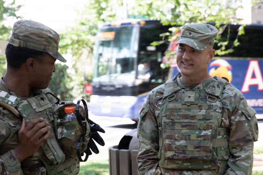JTF-DC receives visit from Georgia Commanding General