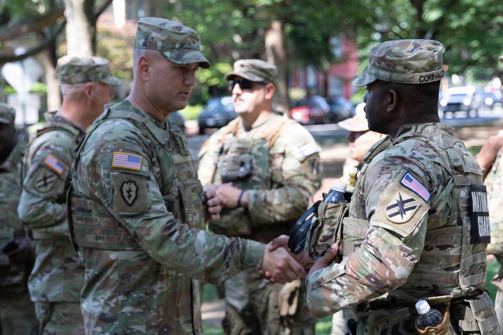 JTF-DC receives visit from Georgia Commanding General