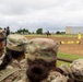 Reserve Officers' Training Corps (JROTC) watch 1st Cavalry Division Horse Cavalry Detachment demonstration