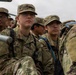 Reserve Officers' Training Corps (JROTC) watch 1st Cavalry Division Horse Cavalry Detachment demonstration