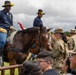 Reserve Officers' Training Corps (JROTC) watch 1st Cavalry Division Horse Cavalry Detachment demonstration