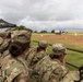 Reserve Officers' Training Corps (JROTC) watch 1st Cavalry Division Horse Cavalry Detachment demonstration