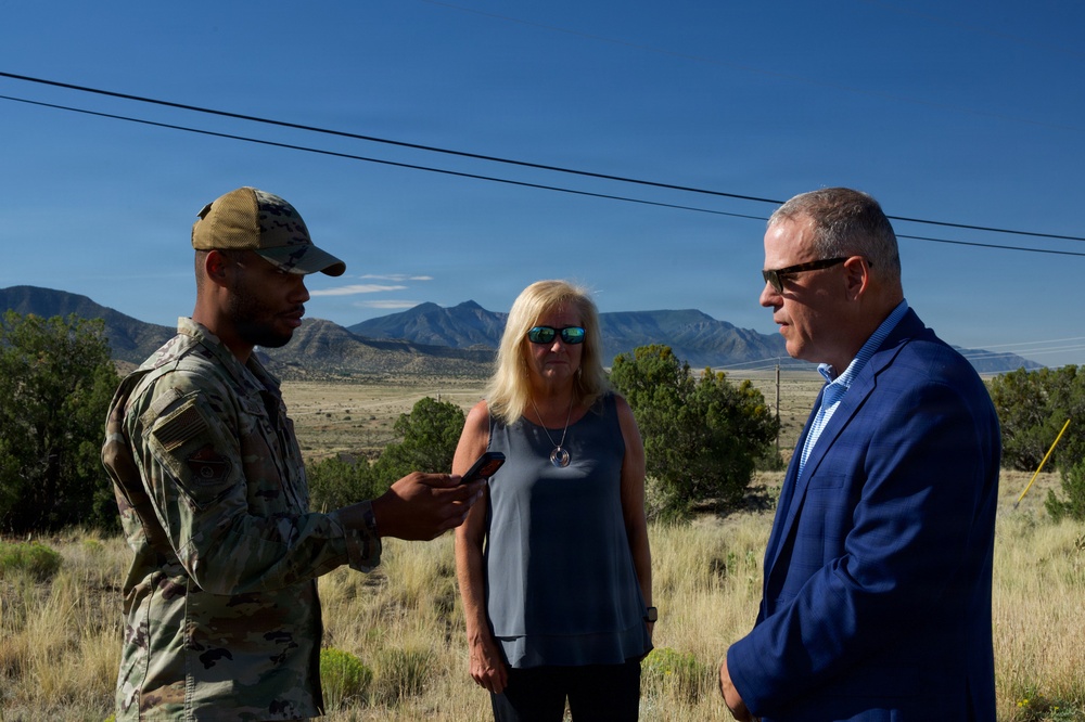 Retired U.S. Navy Cmdr. Douglas Murphy and wife Helen Murphy Visit Manzano Mountain Crash Site