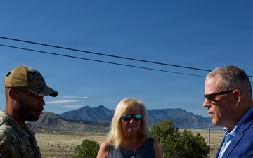 Retired U.S. Navy Cmdr. Douglas Murphy and wife Helen Murphy Visit Manzano Mountain Crash Site