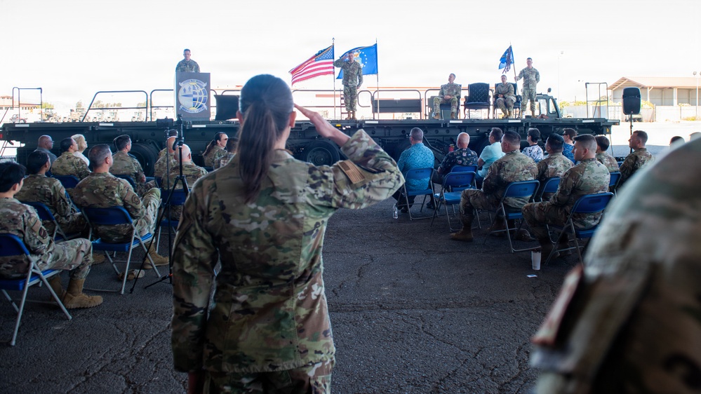 60th APS change of command ceremony