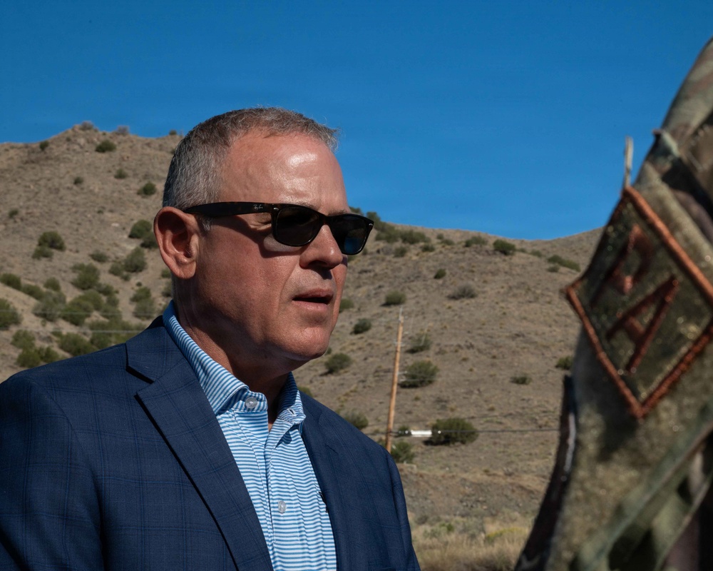 Retired U.S. Navy Cmdr. Douglas Murphy and wife Helen Murphy Visit Manzano Mountain Crash Site