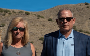 Retired U.S. Navy Cmdr. Douglas Murphy and wife Helen Murphy Visit Manzano Mountain Crash Site