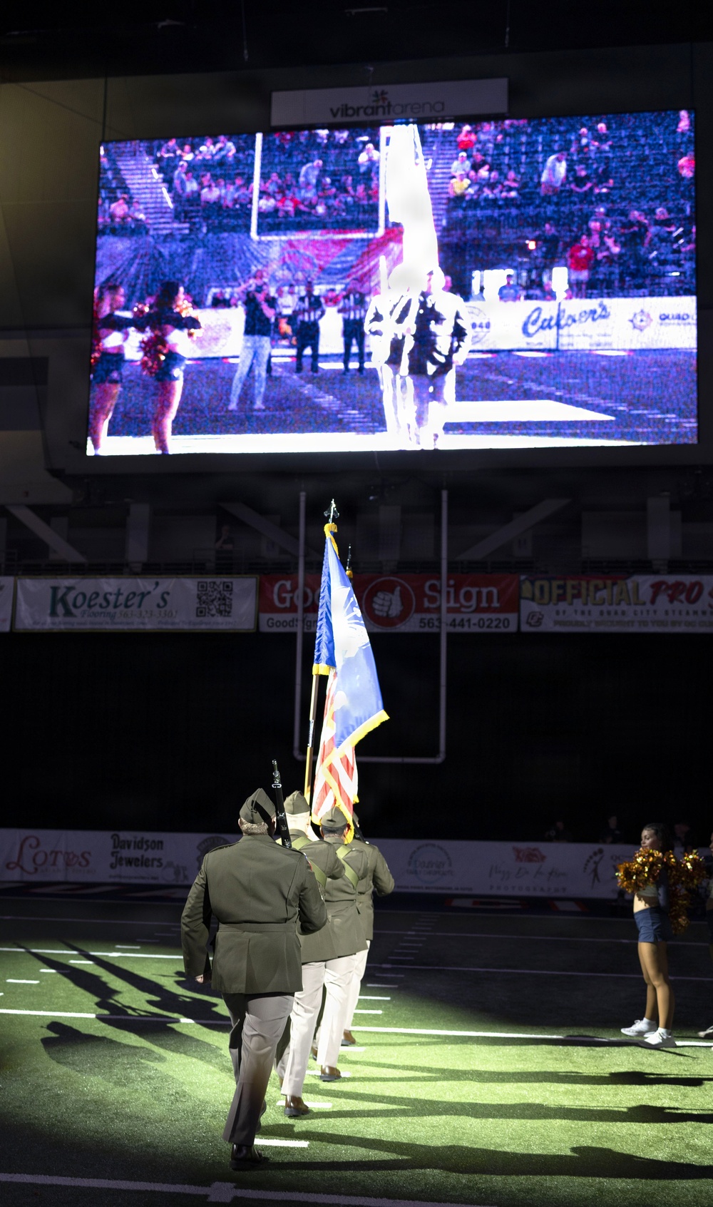 Honoring ASC Soldiers at the Steamwheelers Military Appreciation Game