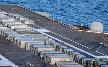 USS Nimitz Conducts Ordnance Offload
