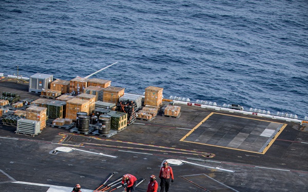 USS Nimitz Conducts Ordnance Offload