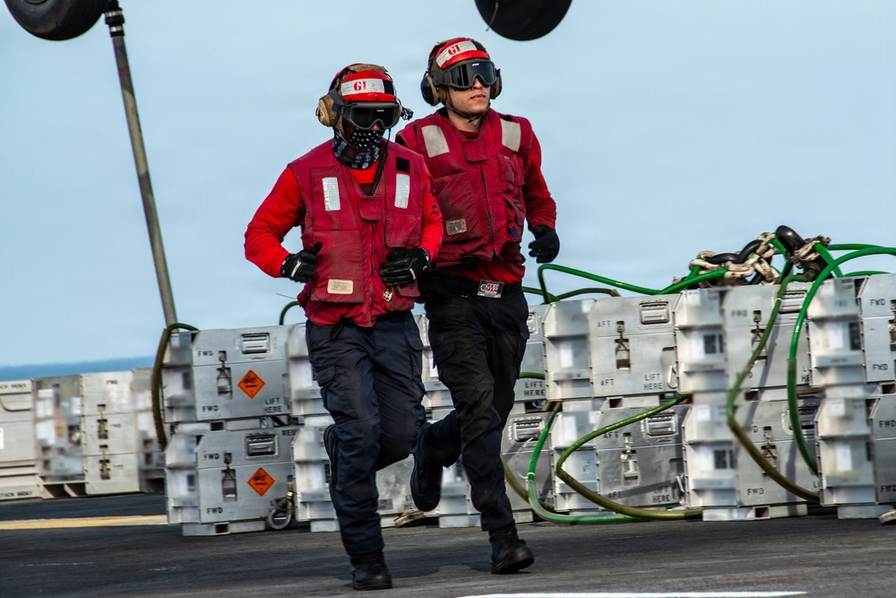 USS Nimitz Conducts Ordnance Offload
