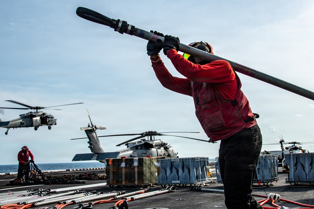USS Nimitz Conducts Ordnance Offload
