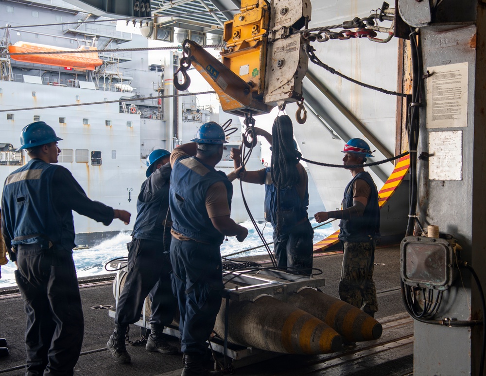 USS Nimitz Conducts Ordnance Offload