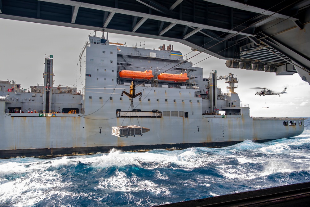 USS Nimitz Conducts Ordnance Offload