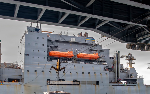 USS Nimitz Conducts Ordnance Offload