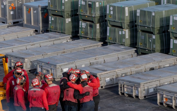 USS Nimitz Conducts Ordnance Offload