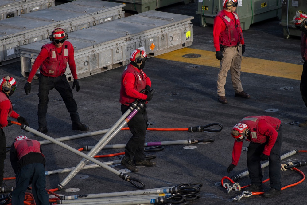 USS Nimitz Conducts Ordnance Offload