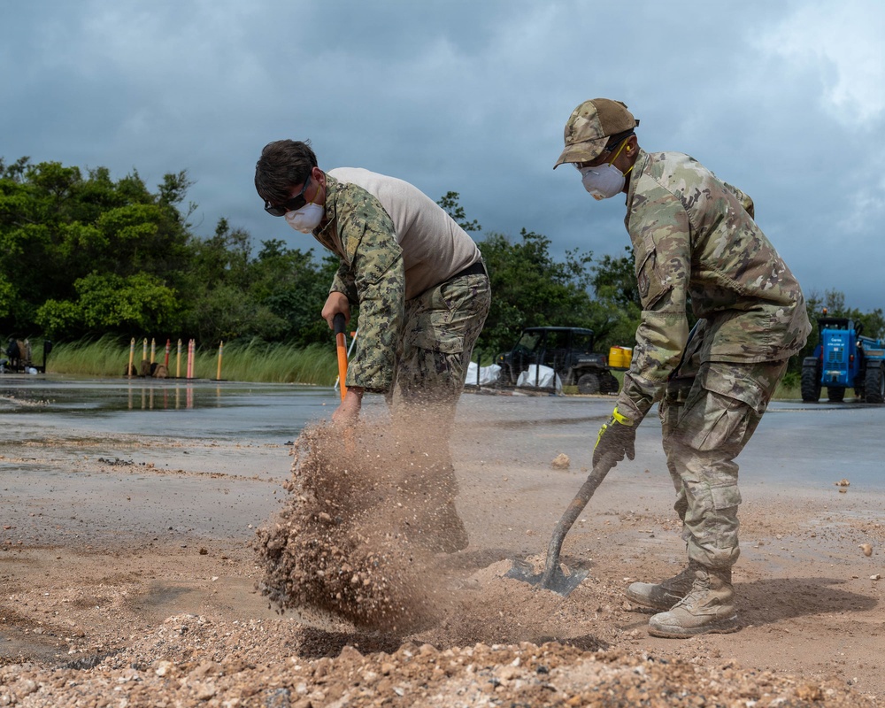 PACOM’s combined, joint force complete final test for airfield damage repair during Valiant Shield 2026