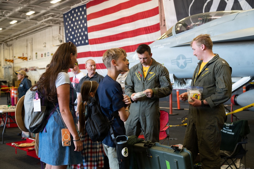 USS Theodore Roosevelt hosts open ship day during RIMPAC 2026