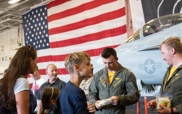 USS Theodore Roosevelt hosts open ship day during RIMPAC 2026