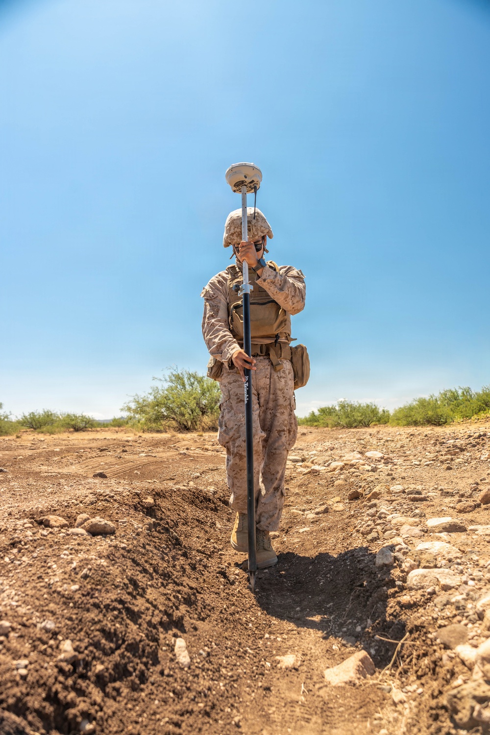 Mapping the path: JTF-SB Marines conduct topographical survey