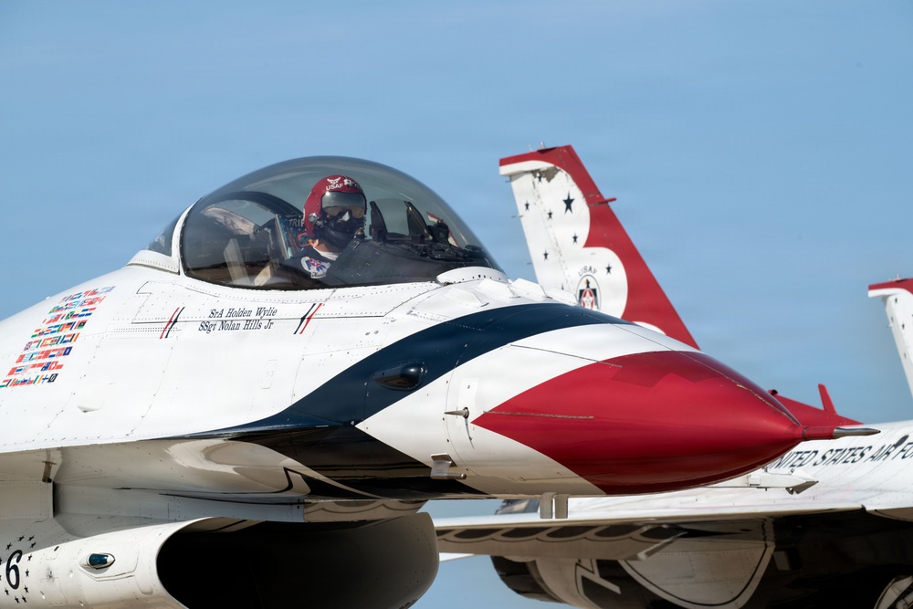 U.S. Thunderbirds arrive for Freedom 250 celebration