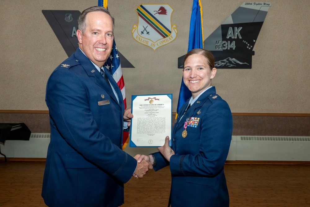 354th FSS Change of Command