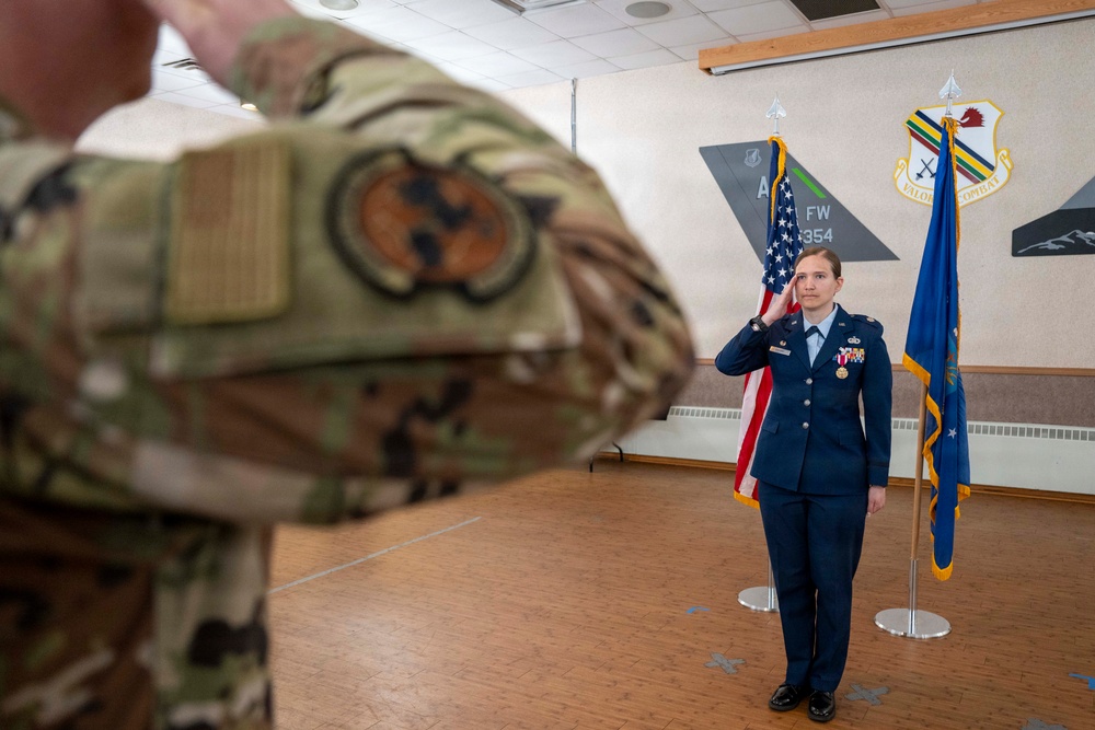 354th FSS Change of Command