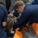 USS Frank Cable conducts a mass casualty drill
