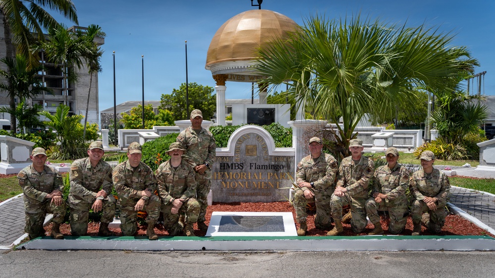 Members of the Rhode Island and South Carolina Air National Guard conduct military police training with the Royal Bahamas Defense Force