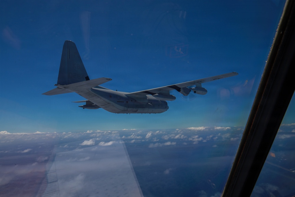 VMGR-153 completes mid-air refueling