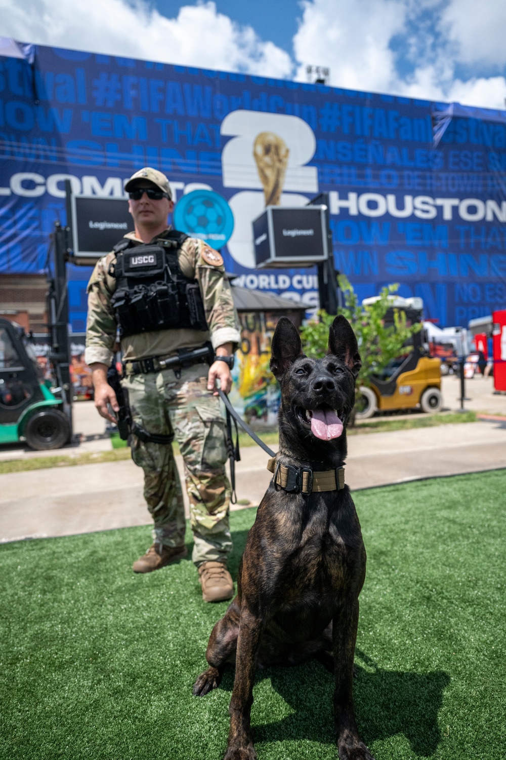 Coast Guard K-9 team supports security at FIFA Fan Fest