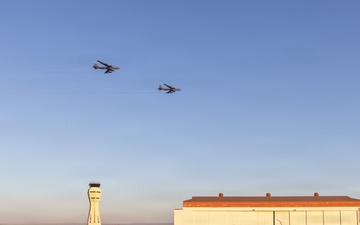 Flyover honors those lost during memorial service for Edwards B-52 aircrew