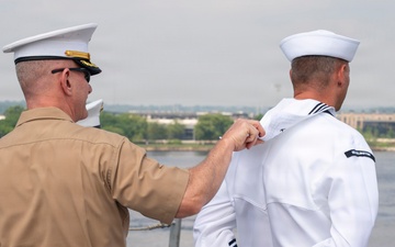 USS Arlington (LPD 24) Departs Baltimore