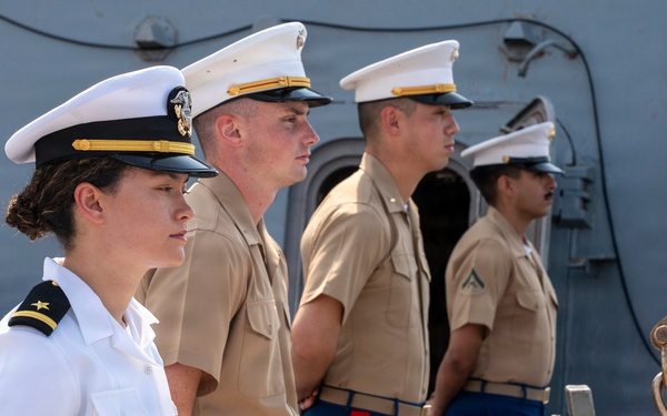 USS Arlington (LPD 24) Departs Baltimore