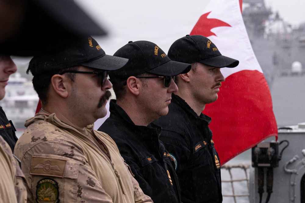 HMCS Regina arrives at JBPHH for Exercise RIMPAC 2026