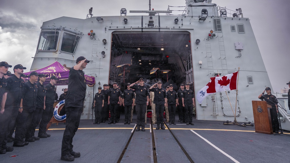 HMCS Regina arrives in Pearl Harbor for RIMPAC 2026