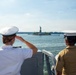 USS Arlington (LPD 24) arrives at New York during International Naval Review 250