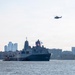 USS Arlington arrives in New York for International Naval Review 250